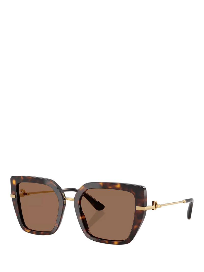 Dolce & Gabbana women's square sunglasses Havana (British brand)
