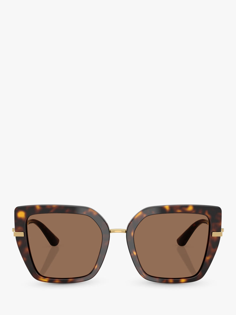 Dolce & Gabbana women's square sunglasses Havana (British brand)