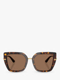 Dolce & Gabbana women's square sunglasses Havana (British brand)