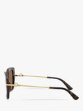 Dolce & Gabbana women's square sunglasses Havana (British brand)