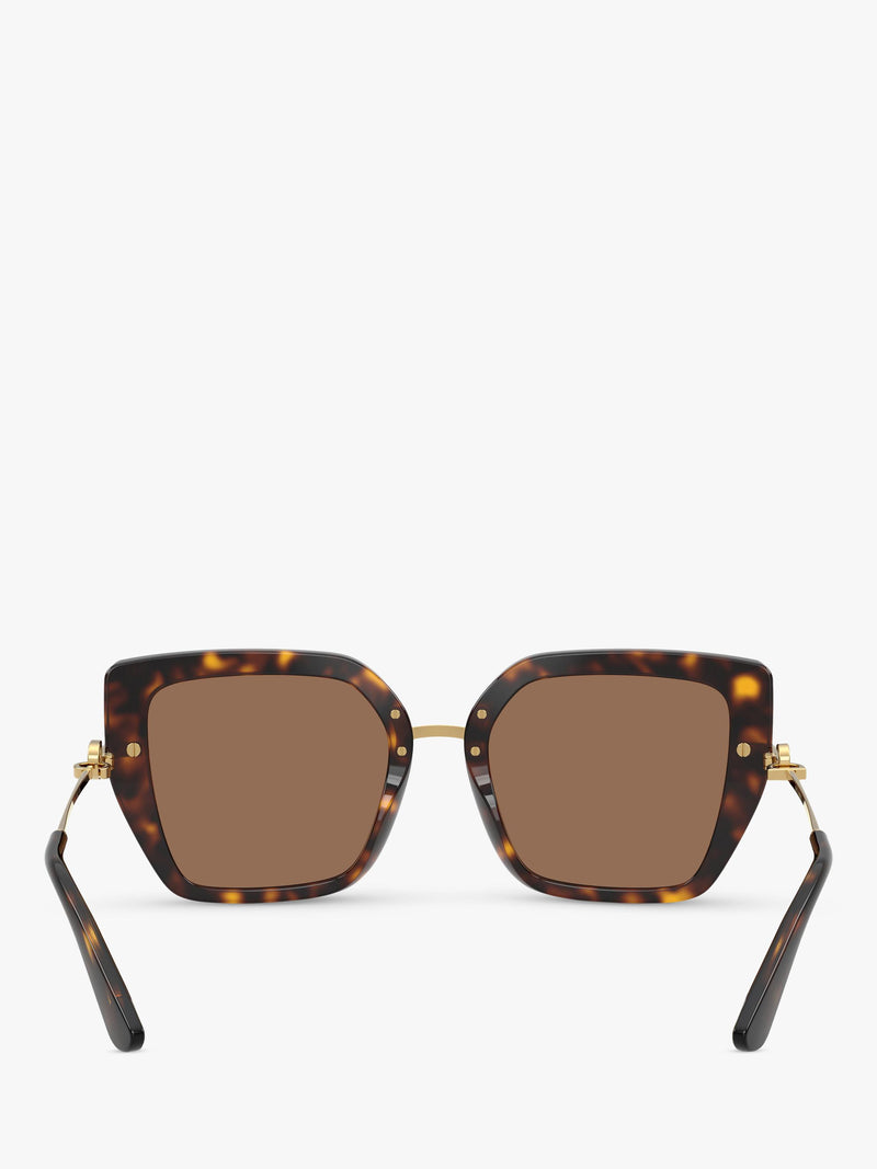 Dolce & Gabbana women's square sunglasses Havana (British brand)