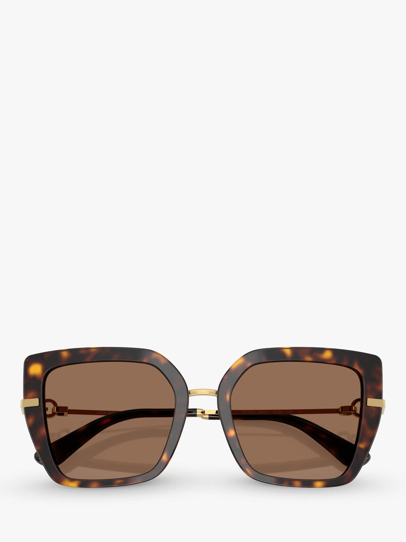 Dolce & Gabbana women's square sunglasses Havana (British brand)