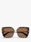 Dolce & Gabbana women's square sunglasses Havana (British brand)
