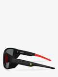Scuderia Ferrari wrap sunglasses blue frame mirrored lenses (British brand)