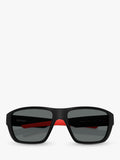 Scuderia Ferrari wrap sunglasses blue frame mirrored lenses (British brand)