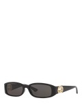 Gucci Damen Rechteckige Sonnenbrille Schwarz 54mm