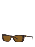 Gucci Damen-Sonnenbrille in Rechteckform, Schwarz