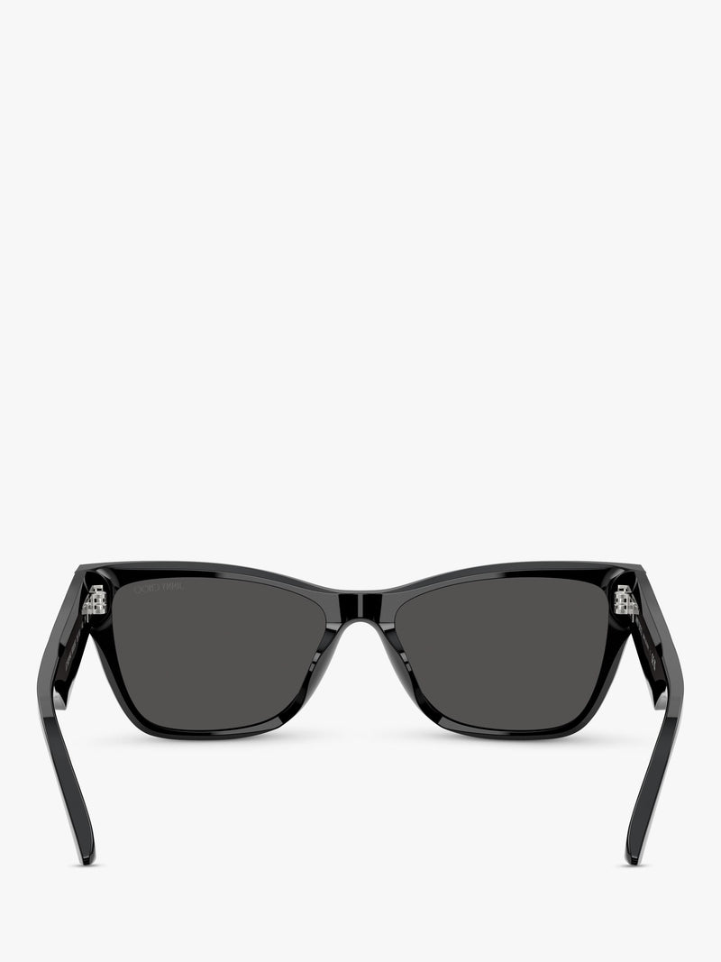 Jimmy Choo D-Frame Sonnenbrille schwarzer Rahmen, importiert aus dem Vereinigten Königreich