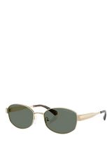 John Lewis Michael Kors Light Gold/Green Square Sunglasses- Buy online at McGrocer