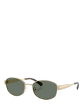 Michael Kors square sunglasses light gold green 56mm, UK version