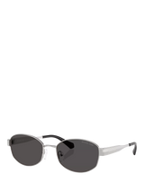 John Lewis Michael Kors Oval Sunglasses Silver/Black- Buy online at McGrocer