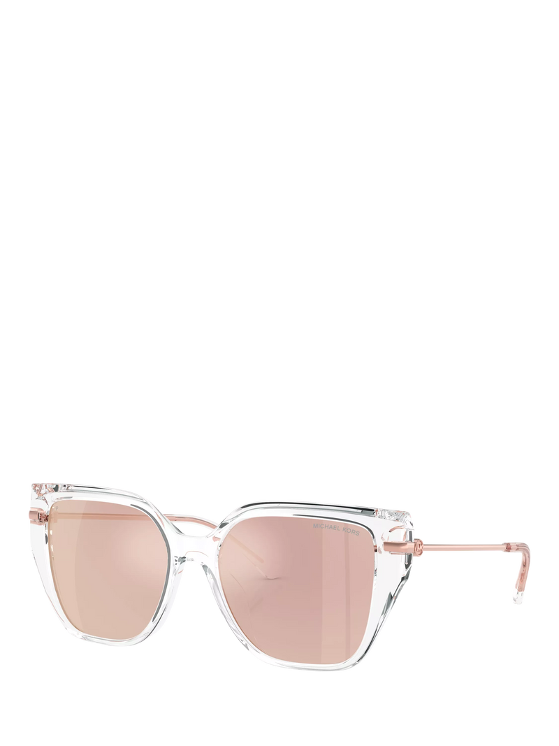 Michael Kors cat's eye sunglasses clear mirror rose gold - British product