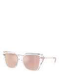 Michael Kors cat's eye sunglasses clear mirror rose gold - British product