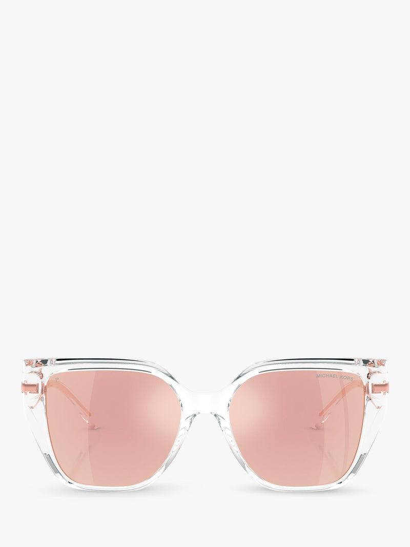 Michael Kors cat's eye sunglasses clear mirror rose gold - British product