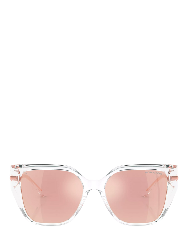 Michael Kors cat's eye sunglasses clear mirror rose gold - British product
