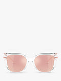 Michael Kors cat's eye sunglasses clear mirror rose gold - British product