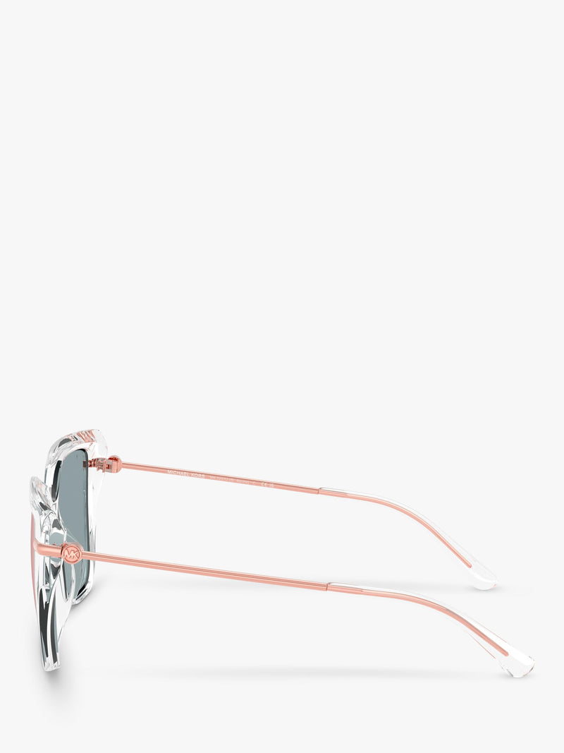 Michael Kors cat's eye sunglasses clear mirror rose gold - British product
