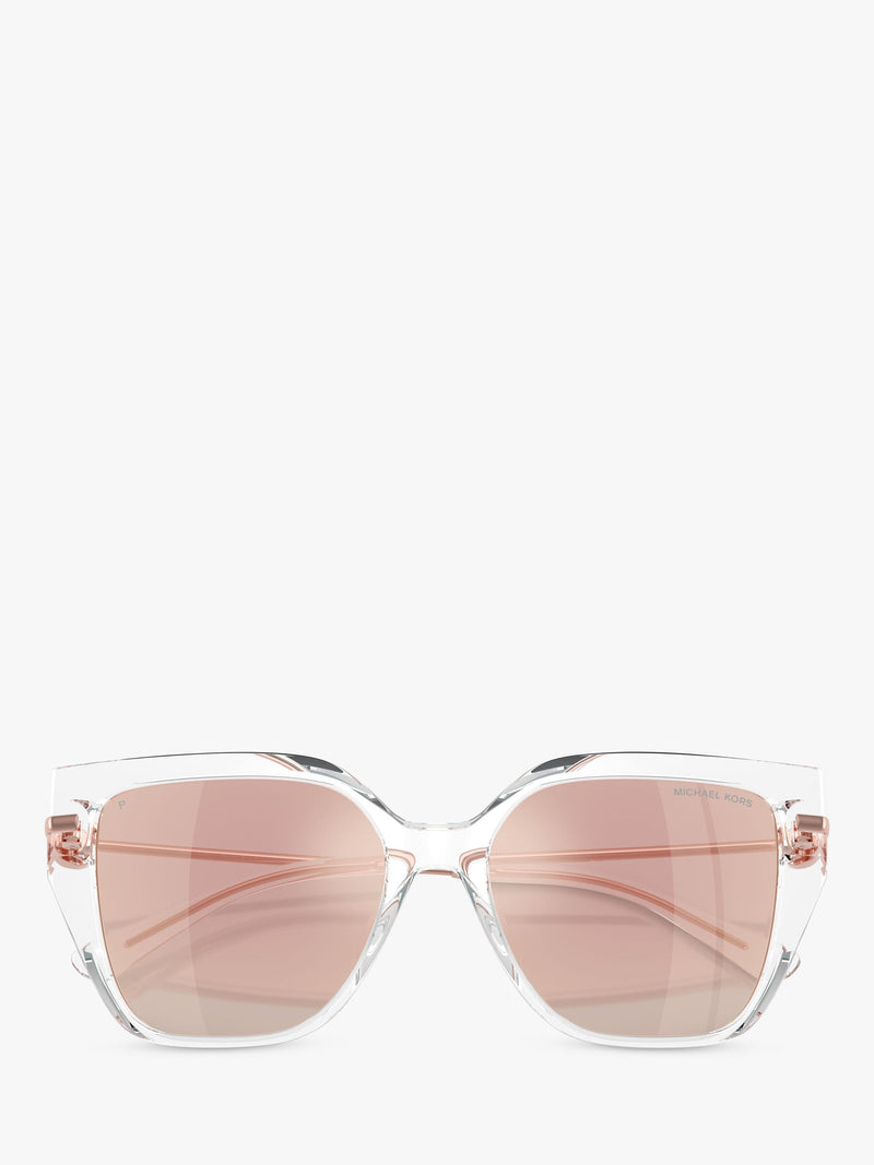Michael Kors cat's eye sunglasses clear mirror rose gold - British product