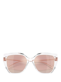Michael Kors cat's eye sunglasses clear mirror rose gold - British product
