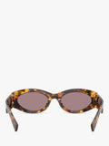 Miu Miu oval women's sunglasses honey Havana purple, imported from the UK
