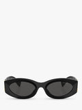 Miu Miu oval sunglasses black polyamide frame - British product