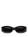 Miu Miu oval sunglasses black polyamide frame - British product
