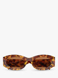 Miu Miu oval sunglasses Havana brown 54mm, imported from the UK