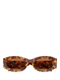 Miu Miu oval sunglasses Havana brown 54mm, imported from the UK
