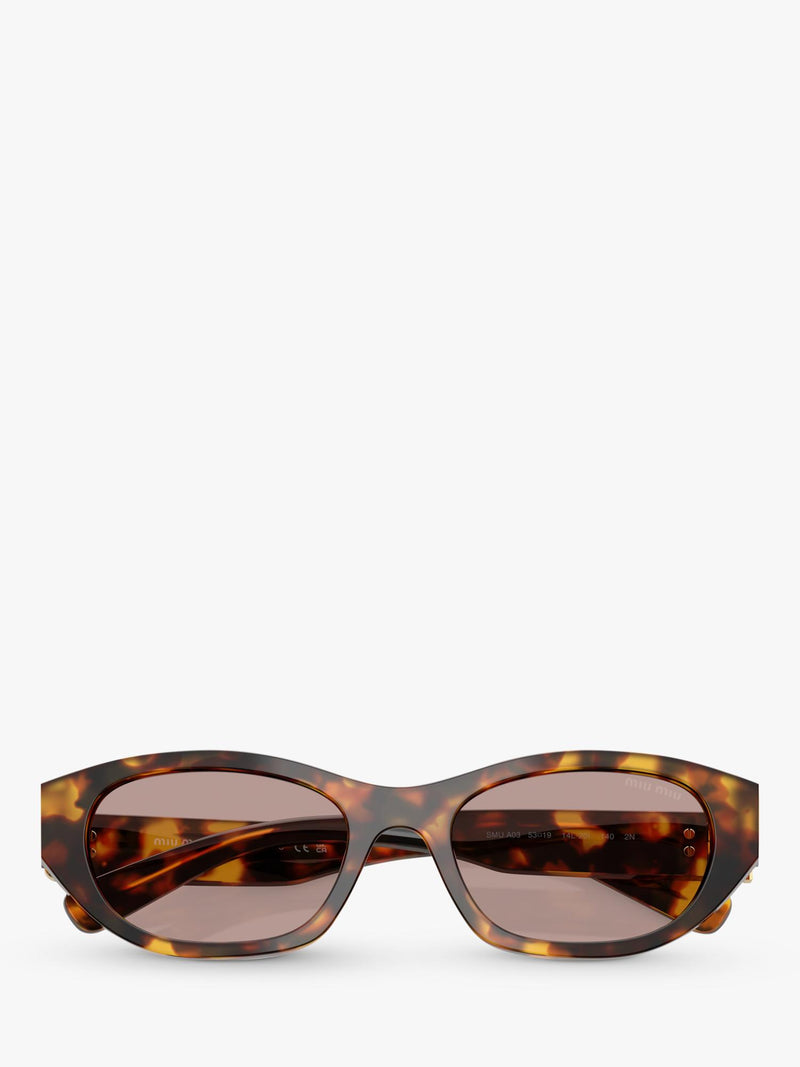 Miu Miu oval sunglasses honey Havana 53mm - British product