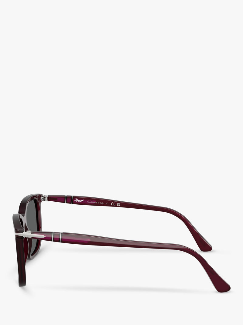 Persol square sunglasses Milky Plum glass lenses (British brand)