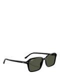 Ray-Ban rectangular sunglasses black frame green lenses 56mm, imported from the UK