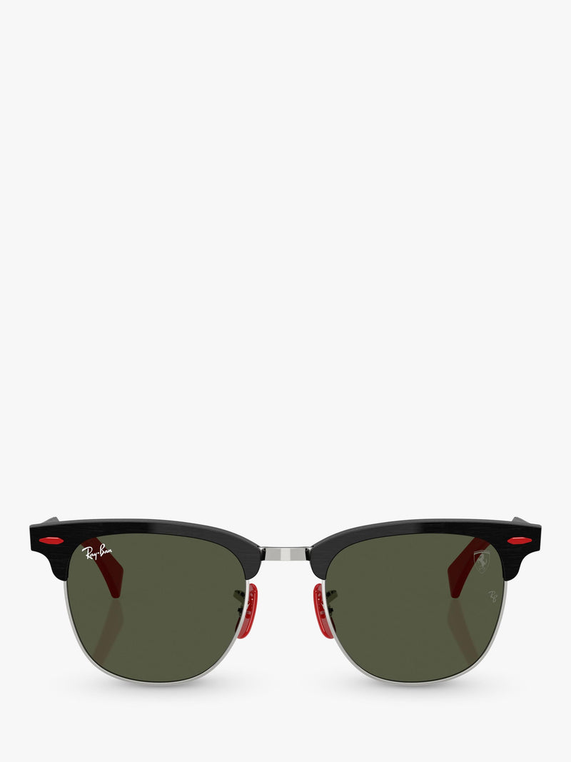 Ray-Ban D-frame sunglasses brushed black green lens imported from the UK