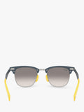 Ray-Ban D-frame sunglasses brushed blue 51mm, UK version