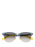 Ray-Ban D-frame sunglasses brushed blue 51mm, UK version