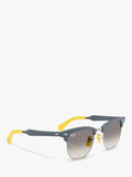 Ray-Ban D-frame sunglasses brushed blue 51mm, UK version