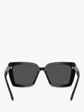 Swarovski square sunglasses black acetate frame, UK version