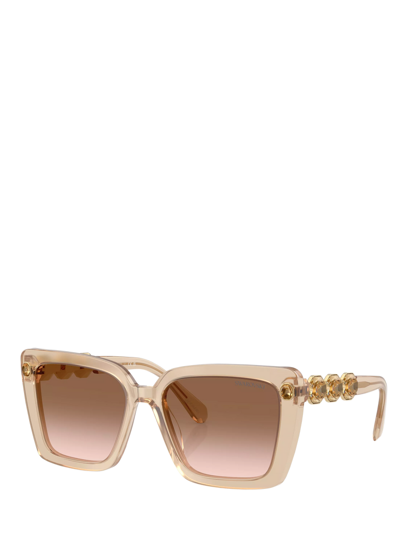 Swarovski square sunglasses beige transparent - British product