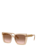 Swarovski square sunglasses beige transparent - British product