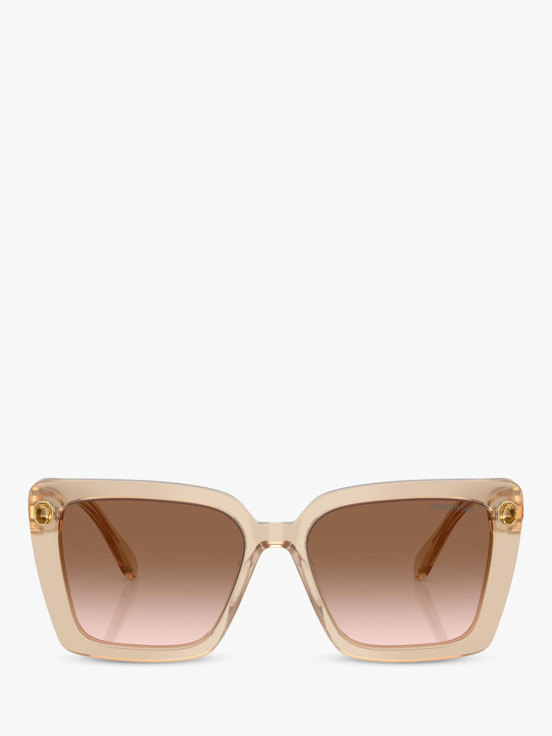 Swarovski square sunglasses beige transparent - British product