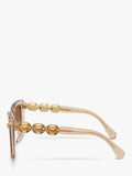 Swarovski square sunglasses beige transparent - British product