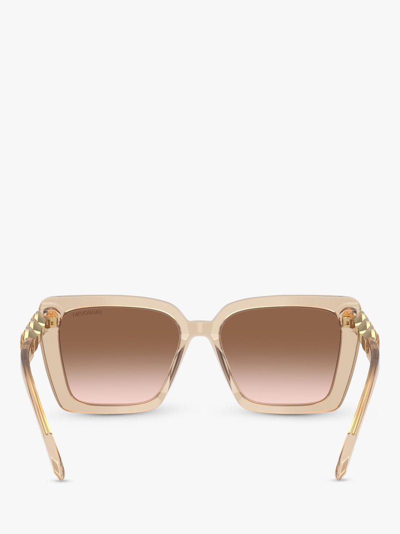 Swarovski square sunglasses beige transparent - British product