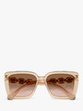 Swarovski square sunglasses beige transparent - British product