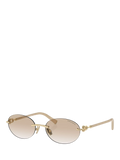 Tiffany & Co oval sunglasses pale gold polyamide frame (British brand)