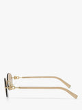 Tiffany & Co oval sunglasses pale gold polyamide frame (British brand)