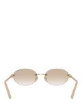 Tiffany & Co oval sunglasses pale gold polyamide frame (British brand)