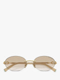 Tiffany & Co oval sunglasses pale gold polyamide frame (British brand)