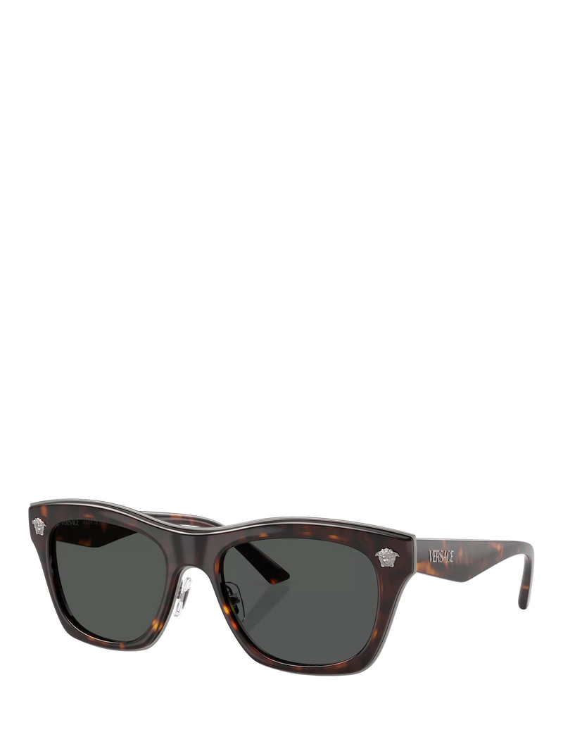 Versace rectangular sunglasses Havana brown polyamide lenses - British product