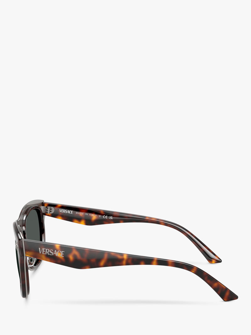 Versace rectangular sunglasses Havana brown polyamide lenses - British product