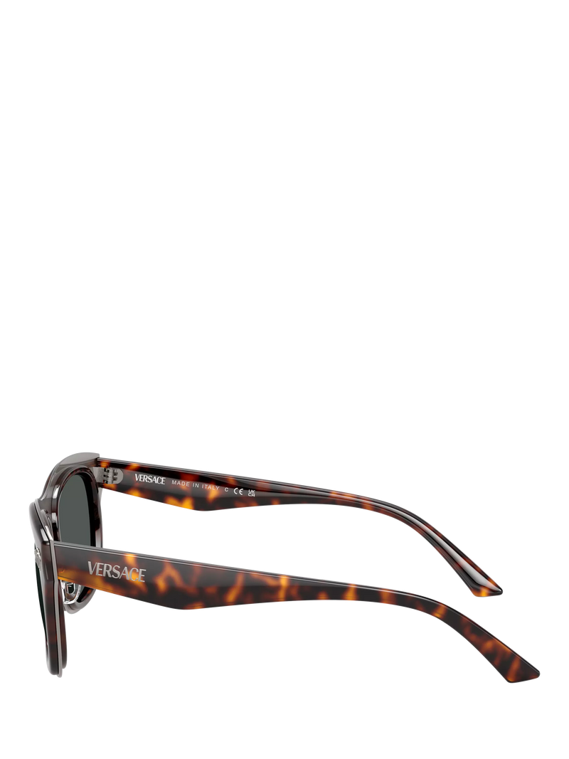 Versace rectangular sunglasses Havana brown polyamide lenses - British product