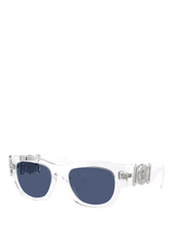 John Lewis Versace 0VE4479U Rectangular Sunglasses Crystal- Buy online at McGrocer